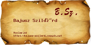 Bajusz Szilárd névjegykártya